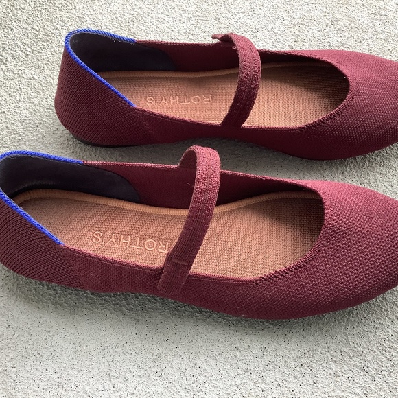 Rothy's Burgundy and Blue Flats - Picture 3 of 4